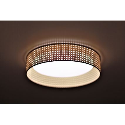 Duolla - LED Stropna svjetiljka ROLLER LED/24W/230V pr. 45 cm ratan