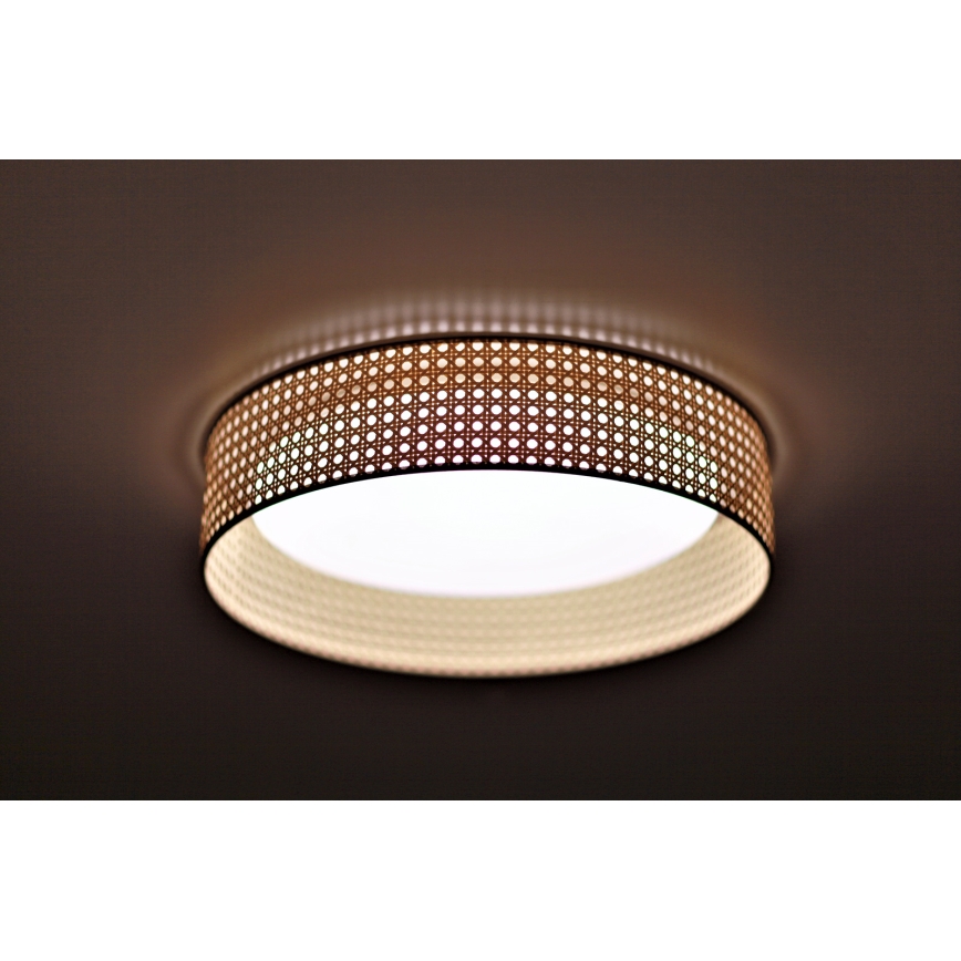 Duolla - LED Stropna svjetiljka ROLLER LED/24W/230V pr. 45 cm ratan