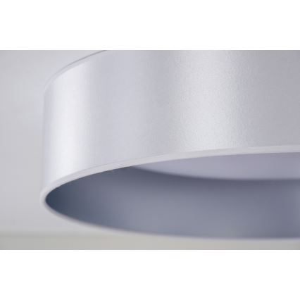 Duolla - LED Stropna svjetiljka ROLLER LED/24W/230V pr. 45 cm srebrna