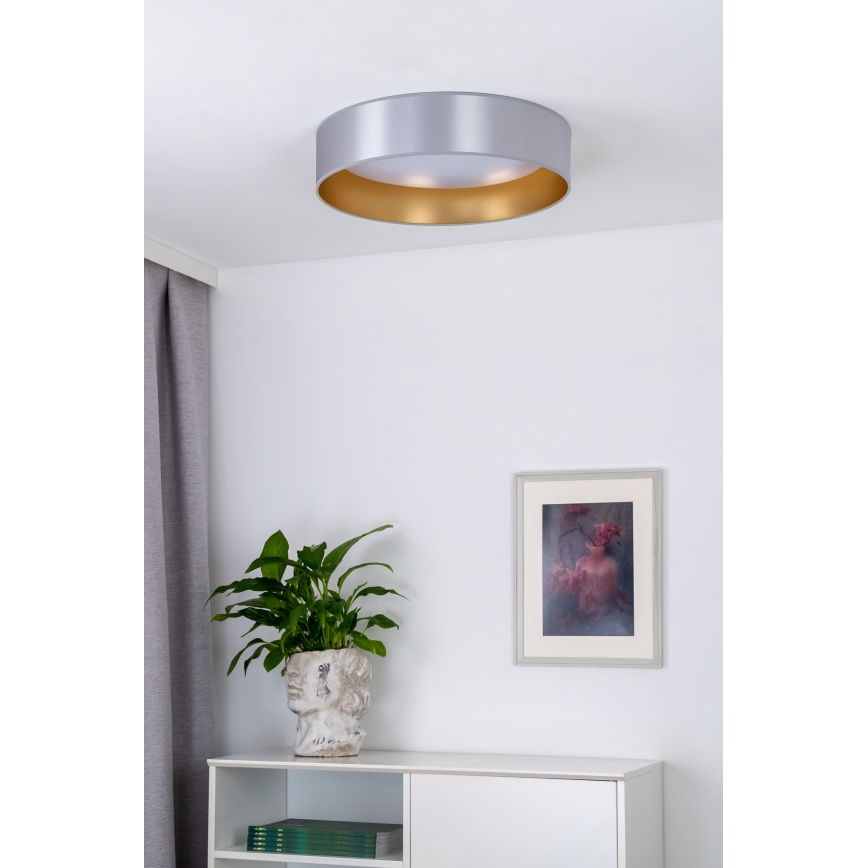 Duolla - LED Stropna svjetiljka ROLLER LED/24W/230V pr. 45 cm srebrna/zlatna