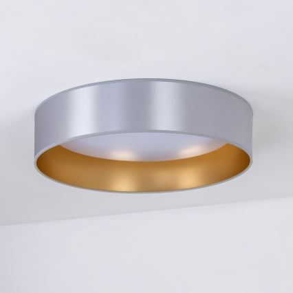 Duolla - LED Stropna svjetiljka ROLLER LED/24W/230V pr. 45 cm srebrna/zlatna
