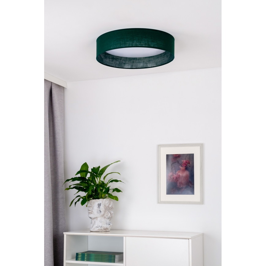 Duolla - LED Stropna svjetiljka ROLLER LED/24W/230V pr. 45 cm zelena