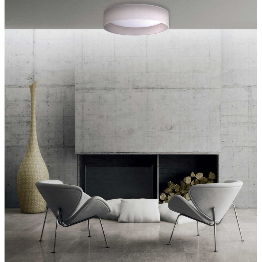 Duolla - LED Stropna svjetiljka ROLLER LED/24W/230V svijetla pr. 45 cm siva