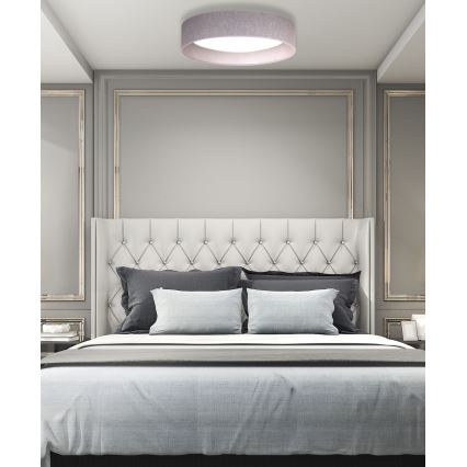 Duolla - LED Stropna svjetiljka ROLLER LED/24W/230V svijetla pr. 45 cm siva