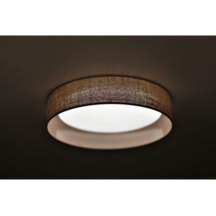 Duolla - LED Stropna svjetiljka ROLLER LED/24W/230V svijetla pr. 45 cm smeđa