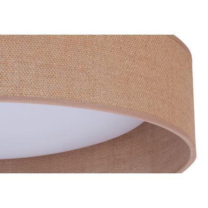 Duolla - LED Stropna svjetiljka ROLLER LED/24W/230V svijetla pr. 45 cm smeđa