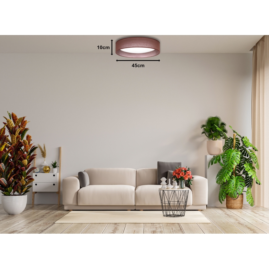 Duolla - LED Stropna svjetiljka ROLLER LED/24W/230V tamna pr. 45 cm smeđa