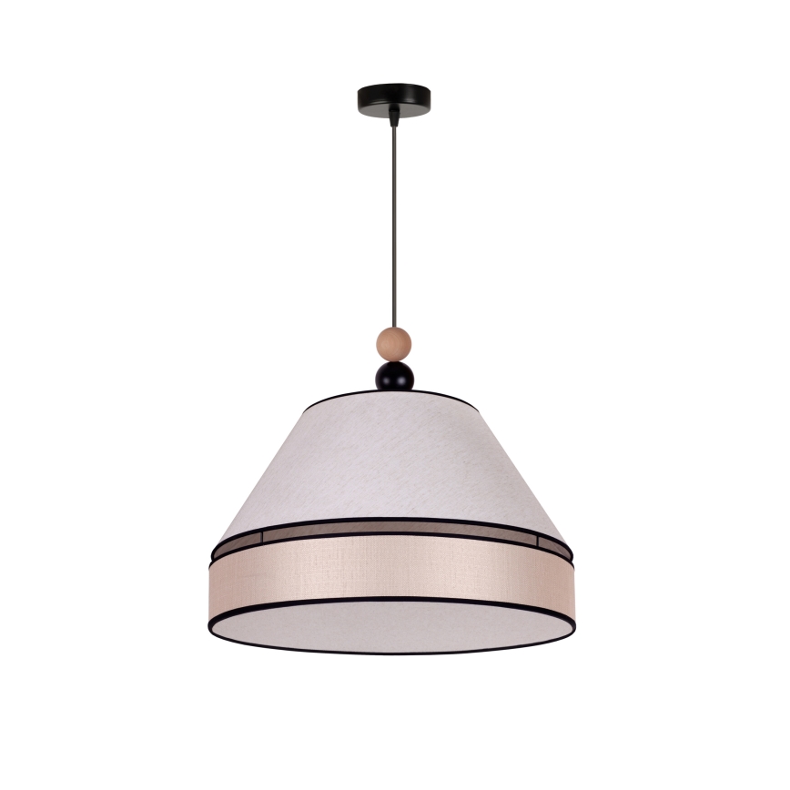 Duolla - Luster na sajli AVIGNON 1xE27/15W/230V pr. 50 cm bež