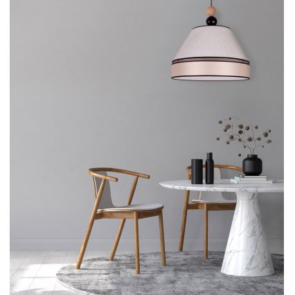 Duolla - Luster na sajli AVIGNON 1xE27/15W/230V pr. 60 cm bež