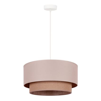 Duolla - Luster na sajli BOHO 1xE27/15W/230V pr. 45 cm bež/smeđa