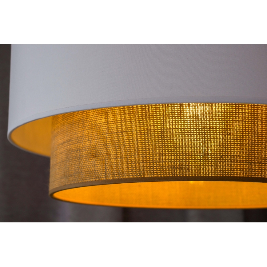 Duolla - Luster na sajli BOHO 1xE27/15W/230V pr. 45 cm bijela/smeđa