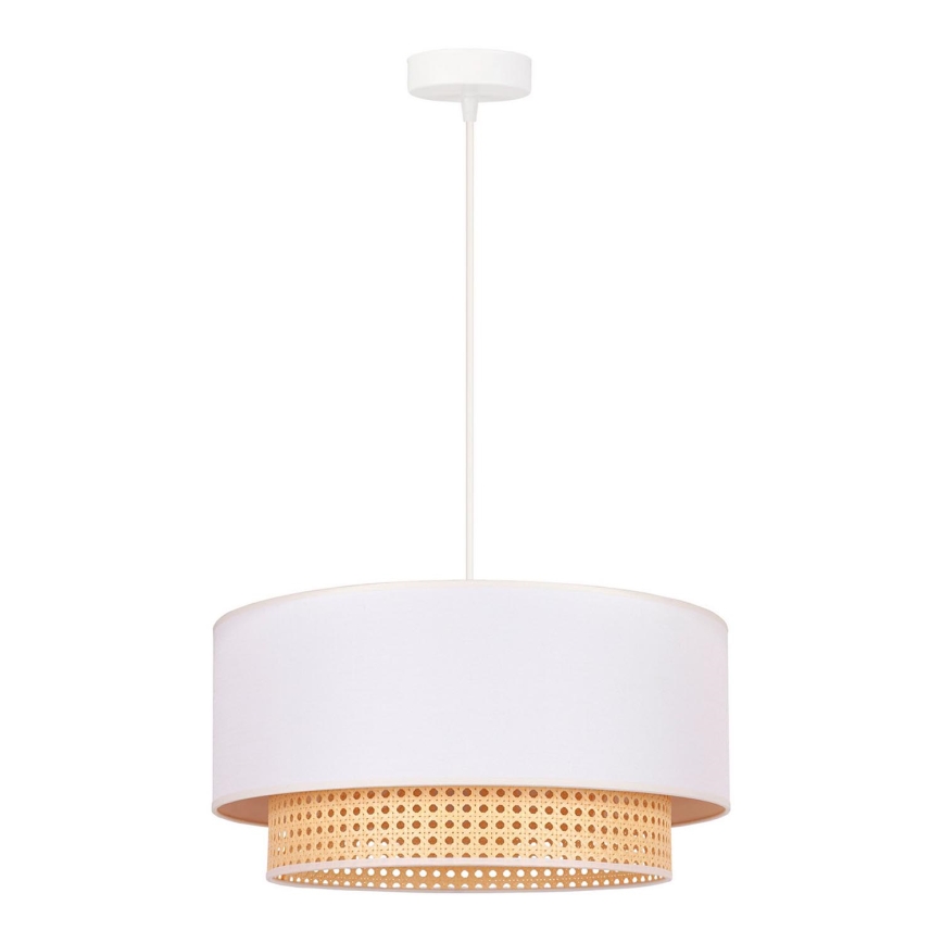 Duolla - Luster na sajli BOHO 1xE27/15W/230V pr. 45 cm krem/ratan