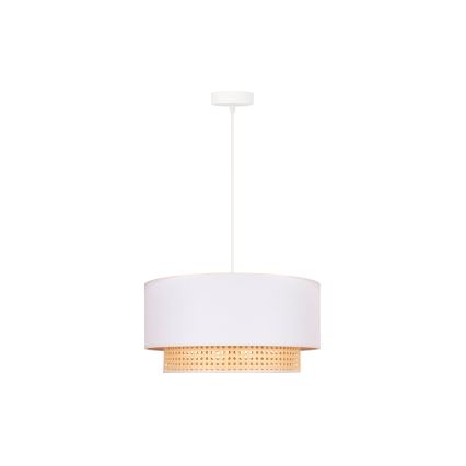 Duolla - Luster na sajli BOHO 1xE27/15W/230V pr. 45 cm krem/ratan