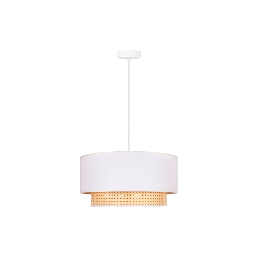 Duolla - Luster na sajli BOHO 1xE27/15W/230V pr. 45 cm krem/ratan