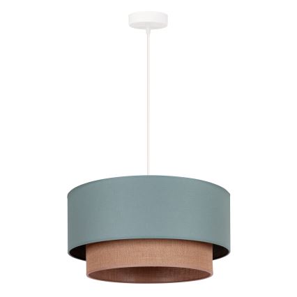 Duolla - Luster na sajli BOHO 1xE27/15W/230V pr. 45 cm zelena/smeđa