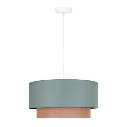 Duolla - Luster na sajli BOHO 1xE27/15W/230V pr. 45 cm zelena/smeđa