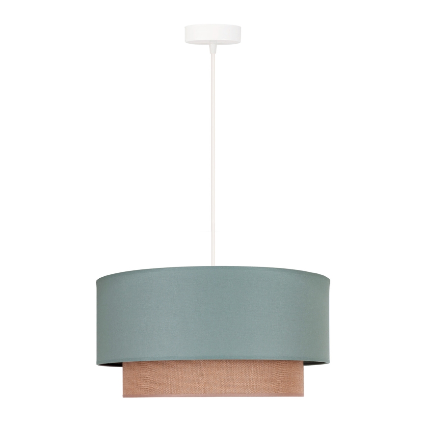Duolla - Luster na sajli BOHO 1xE27/15W/230V pr. 45 cm zelena/smeđa