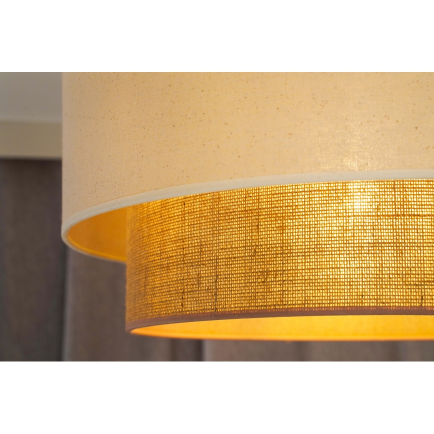 Duolla - Luster na sajli BOHO 1xE27/15W/230V pr. 60 cm bež/smeđa