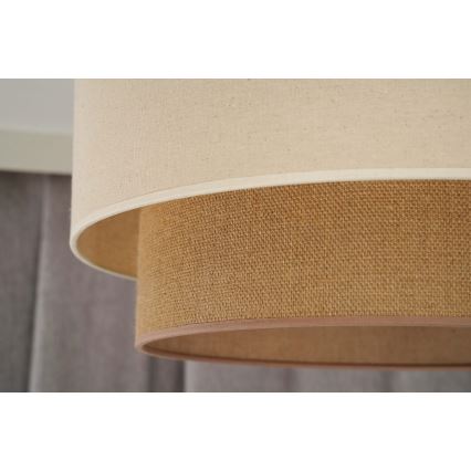Duolla - Luster na sajli BOHO 1xE27/15W/230V pr. 60 cm bež/smeđa