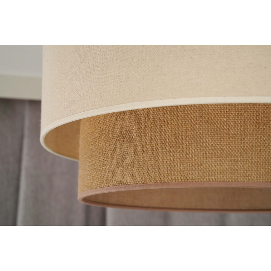 Duolla - Luster na sajli BOHO 1xE27/15W/230V pr. 60 cm bež/smeđa