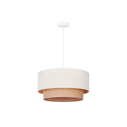 Duolla - Luster na sajli BOHO 1xE27/15W/230V pr. 60 cm bež/smeđa