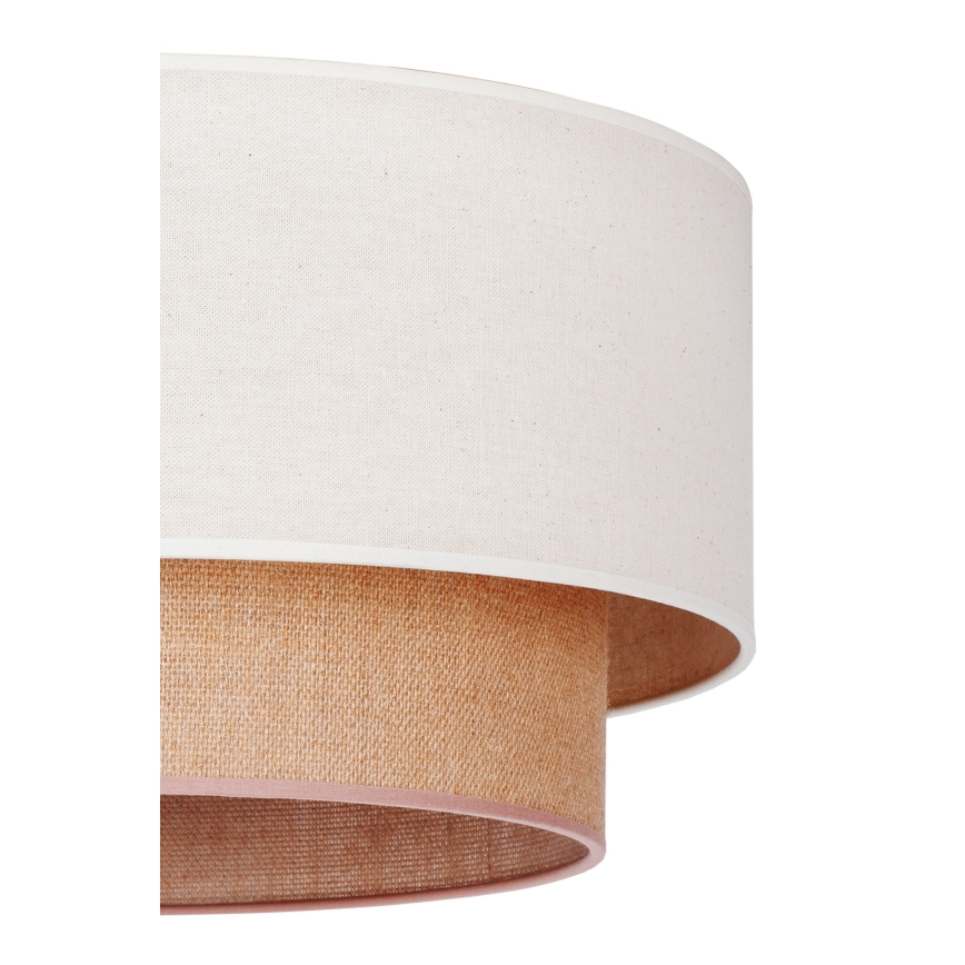 Duolla - Luster na sajli BOHO 1xE27/15W/230V pr. 60 cm bež/smeđa