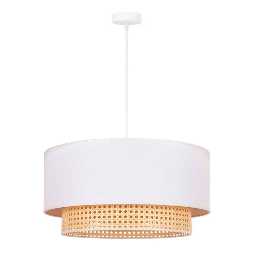 Duolla - Luster na sajli BOHO 1xE27/15W/230V pr. 60 cm krem/ratan