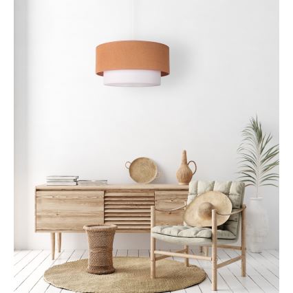 Duolla - Luster na sajli BOHO 1xE27/40W/230V pr. 45 cm bež/bijela