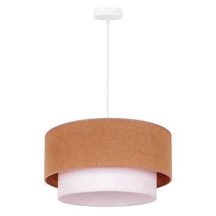 Duolla - Luster na sajli BOHO 1xE27/40W/230V pr. 45 cm bež/bijela