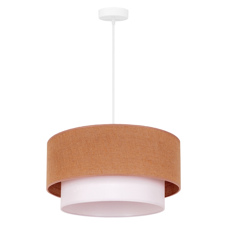 Duolla - Luster na sajli BOHO 1xE27/40W/230V pr. 45 cm bež/bijela