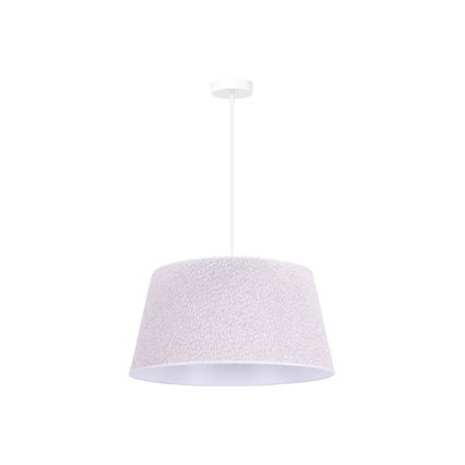 Duolla - Luster na sajli BOUCLE 1xE27/15W/230V pr. 50 cm bijela