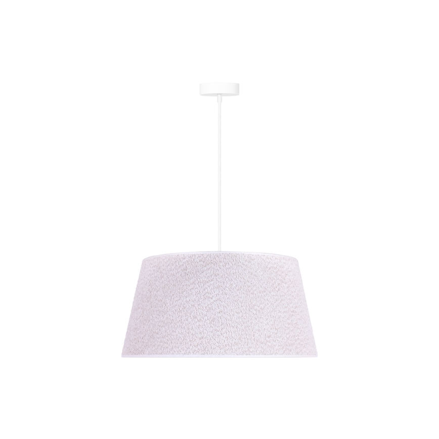 Duolla - Luster na sajli BOUCLE 1xE27/15W/230V pr. 50 cm bijela