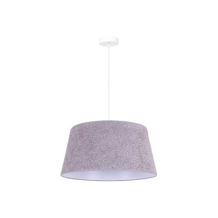 Duolla - Luster na sajli BOUCLE 1xE27/15W/230V pr. 50 cm siva
