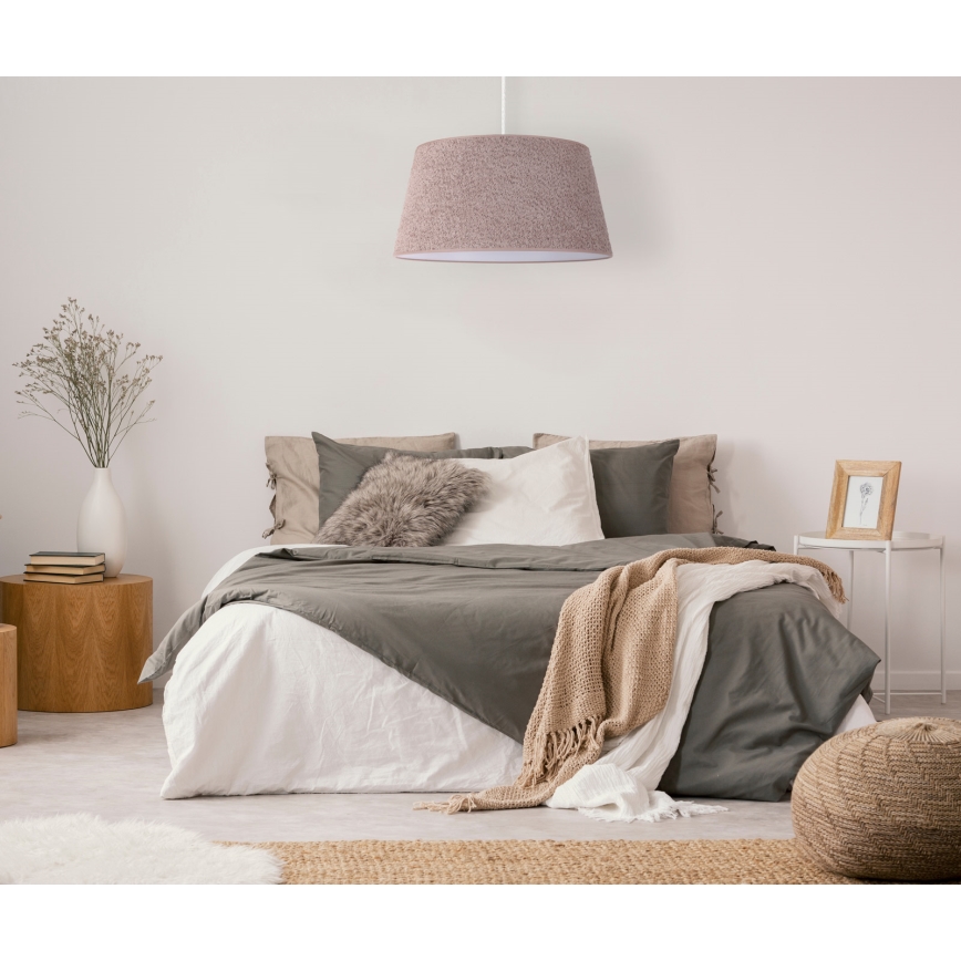 Duolla - Luster na sajli BOUCLE 1xE27/15W/230V pr. 50 cm smeđa