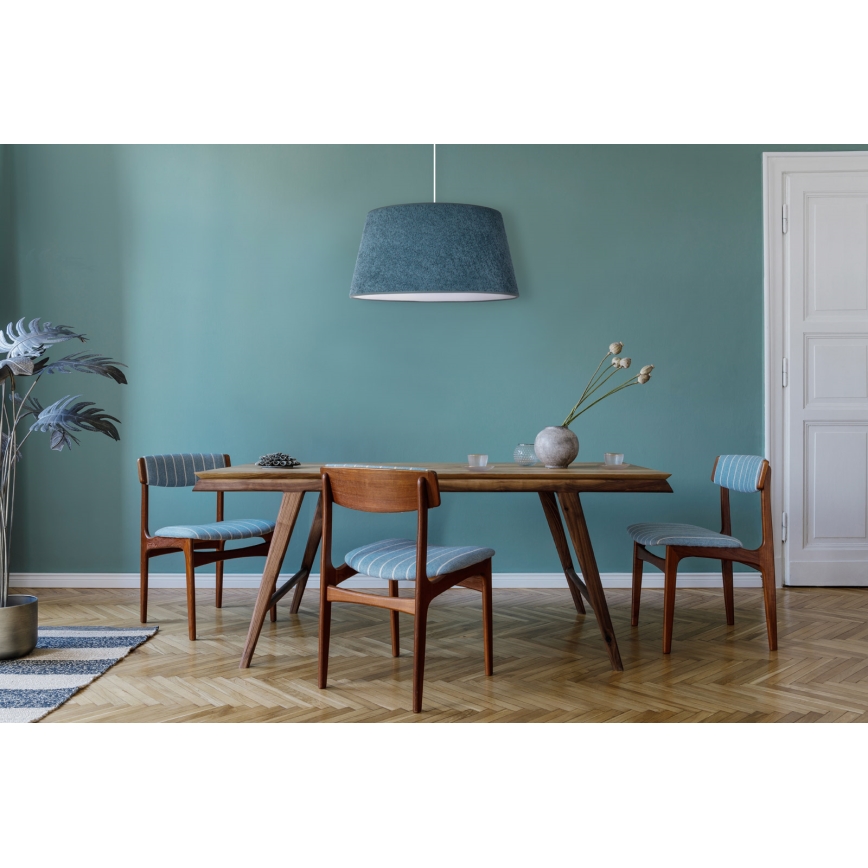 Duolla - Luster na sajli BOUCLE 1xE27/15W/230V pr. 50 cm tirkizna