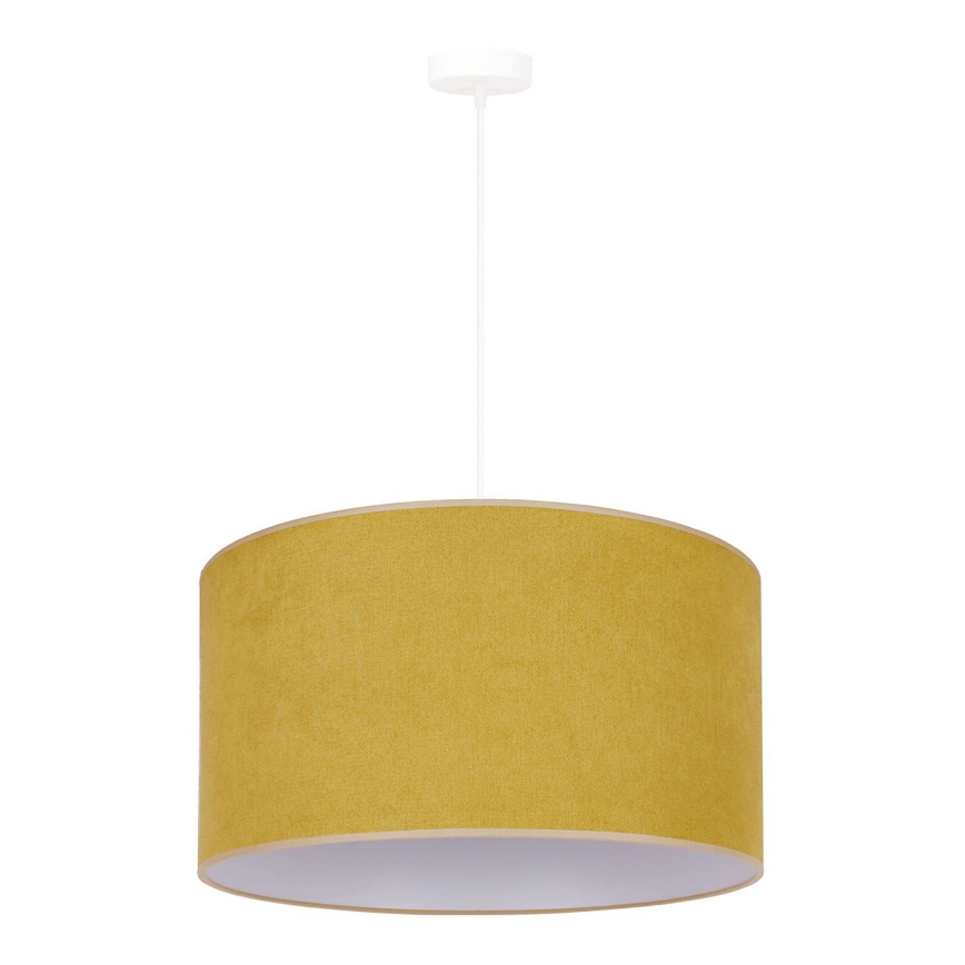 Duolla - Luster na sajli BRISTOL 1xE27/15W/230V pr. 45 cm žuta/bijela