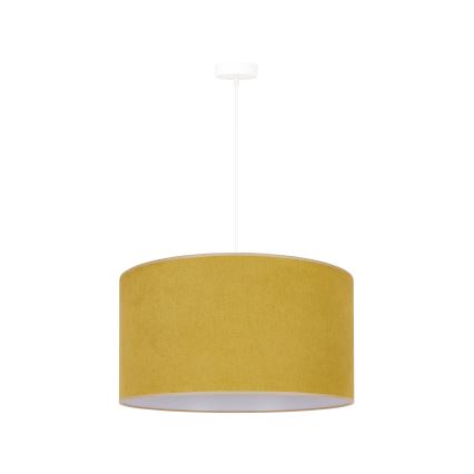 Duolla - Luster na sajli BRISTOL 1xE27/15W/230V pr. 45 cm žuta/bijela