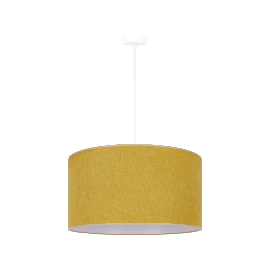 Duolla - Luster na sajli BRISTOL 1xE27/15W/230V pr. 45 cm žuta/bijela