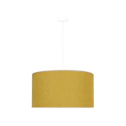 Duolla - Luster na sajli BRISTOL 1xE27/15W/230V pr. 45 cm žuta/bijela