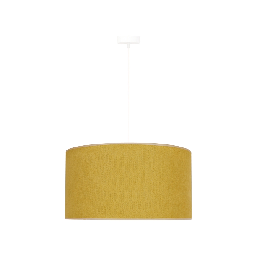 Duolla - Luster na sajli BRISTOL 1xE27/15W/230V pr. 45 cm žuta/bijela