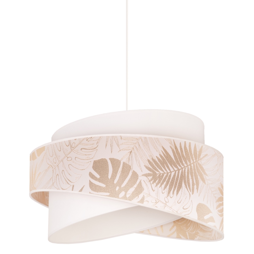 Duolla - Luster na sajli BROOKLYN 1xE27/40W/230V pr. 50 cm bijela/mesing