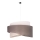 Duolla - Luster na sajli BROOKLYN 1xE27/40W/230V pr. 50 cm siva/bež/bijela