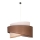 Duolla - Luster na sajli BROOKLYN 1xE27/40W/230V pr. 50 cm smeđa/bež/bijela