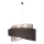 Duolla - Luster na sajli BROOKLYN 1xE27/40W/230V pr. 50 cm srebrna/crna