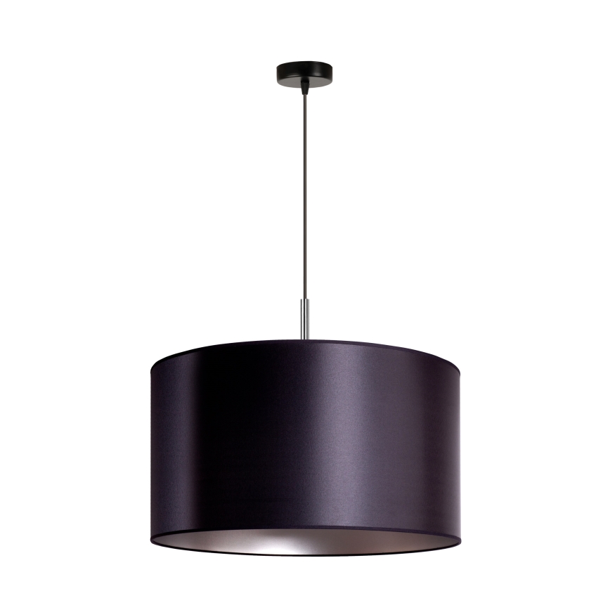 Duolla - Luster na sajli CANNES 1xE27/15W/230V pr. 45 cm crna/srebrna