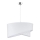 Duolla - Luster na sajli CELLO 1xE27/40W/230V pr. 45 cm bijela/čipka