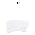 Duolla - Luster na sajli CELLO 1xE27/40W/230V pr. 45 cm bijela/srebrna