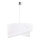 Duolla - Luster na sajli CELLO 1xE27/40W/230V pr. 45 cm bijela/srebrna