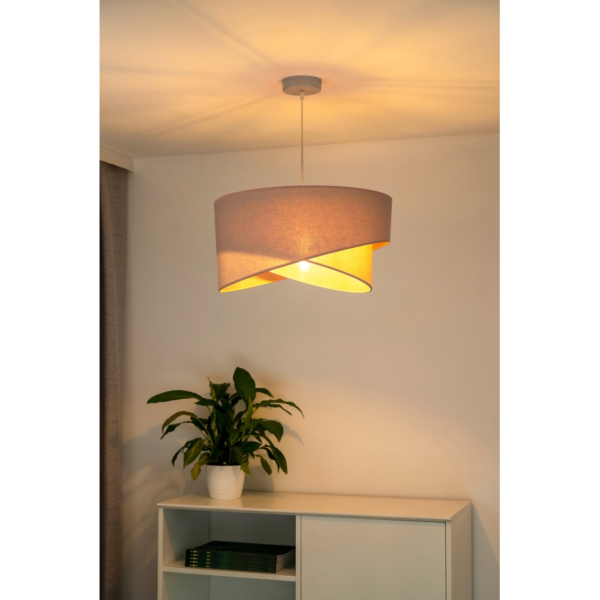 Duolla - Luster na sajli CELLO 1xE27/40W/230V pr. 45 cm ružičasta