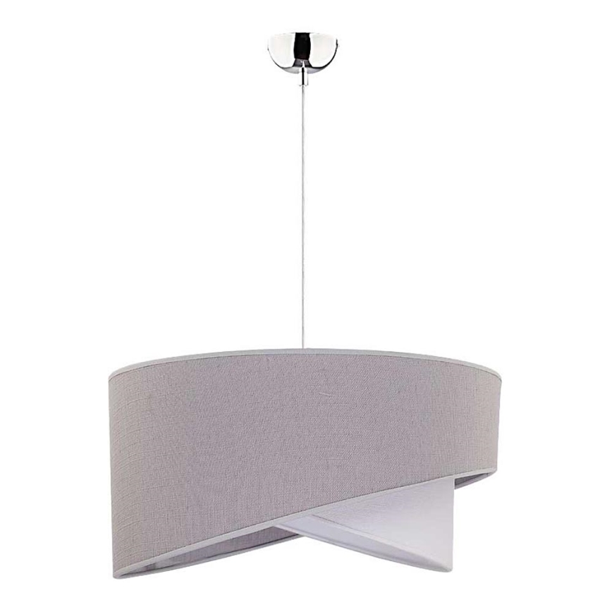 Duolla - Luster na sajli CELLO 1xE27/40W/230V pr. 45 cm siva